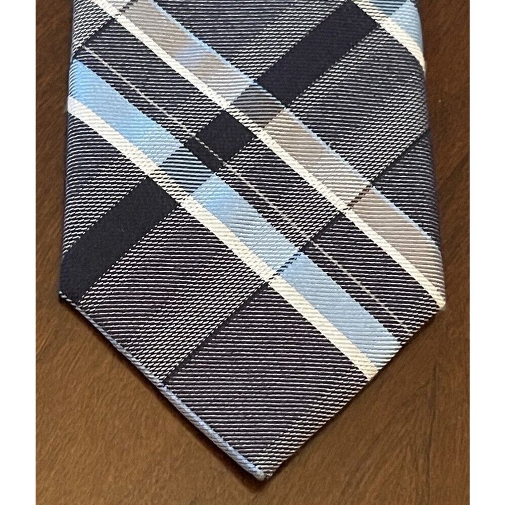 14th & Union Blue 50% Polyester 40% Cotton 10% Silk Made In China